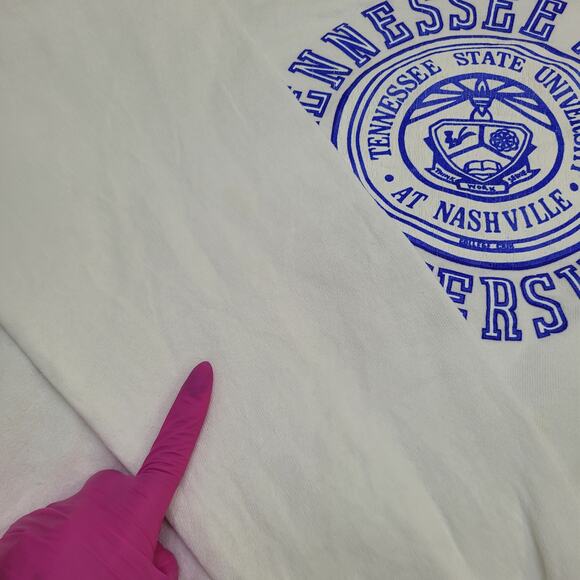 Vintage 80s Tennessee State Sweatshirt Large 23x24 Baggy USA - Picture 2 of 14